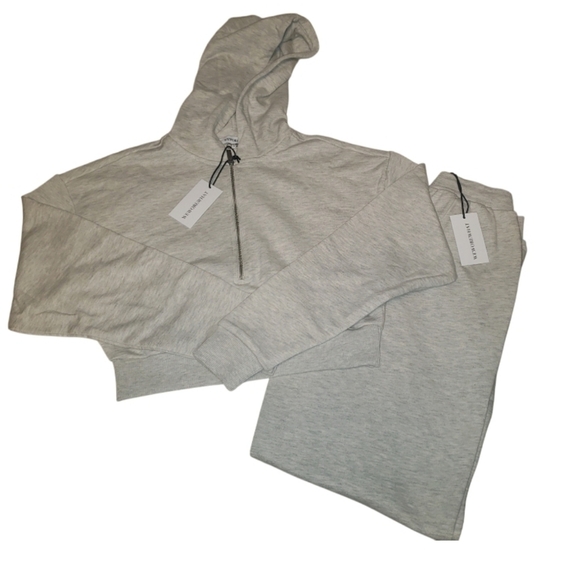 NWT WeWoreWhat Fleece Slim Leg Joggers & Half Zip Hoodie S - Picture 5 of 7